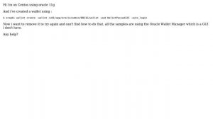 Unix & Linux: How to remove Oracle Wallet using orapki?