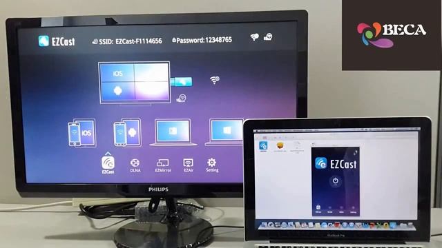 EZcast dongle Wireless Display support Miracast, DLNA, Airplay User manual for MAC OS device смотреть онлайн