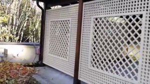 Решетка деревянная декоративная две ячейки