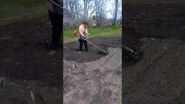 наш культиватор на бензокосу смотреть онлайн