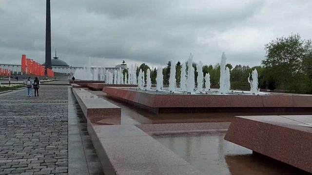 Запуск фонтанов в Парке Победы (Москва) смотреть онлайн