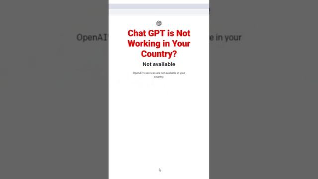 [FIX] Chat GPT is Not Working in Your Country?