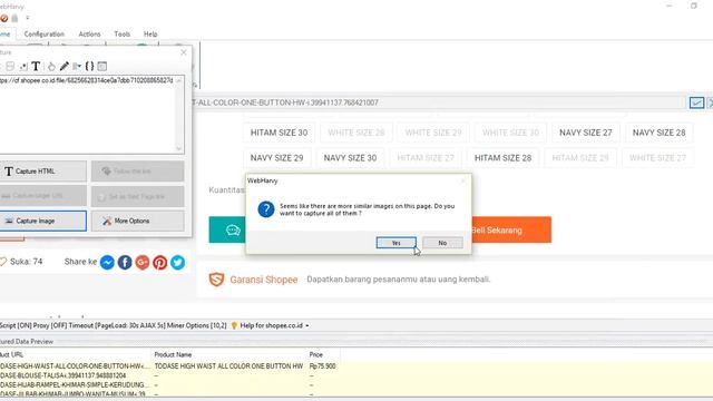 How to scrape product details and images from shopee.co.id using Webharvy смотреть онлайн