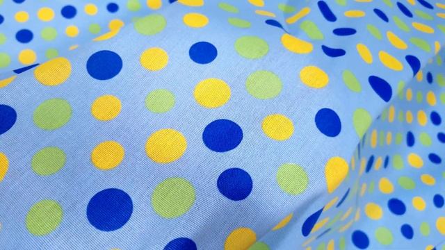 Обзор ткани. Бязь 150 см Крупный горох 1902 смотреть онлайн