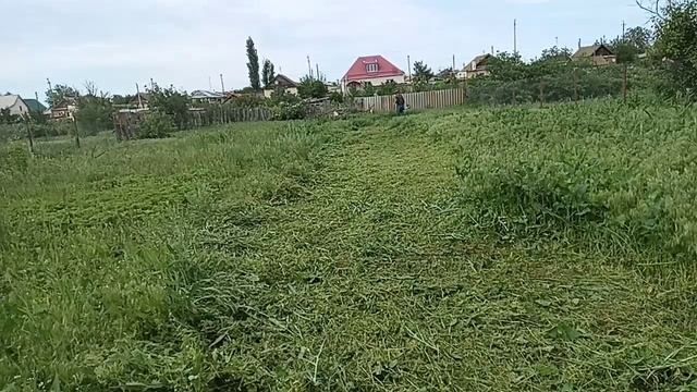 stihl fs 450.покос очень плотной травы . смотреть онлайн