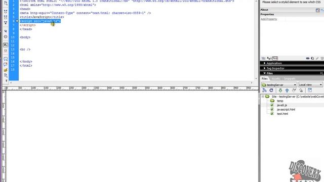 Basics of Javascript Calling external files