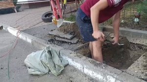 Копание под асфальтом