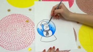 Новогодний волшебный шар своими руками.Как сделать быстро и просто/игрушка 2021.DIY.#BerryKids