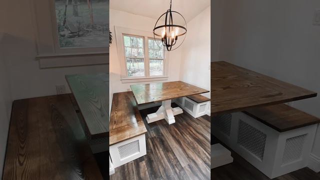 Custom Breakfast Nook Before and After