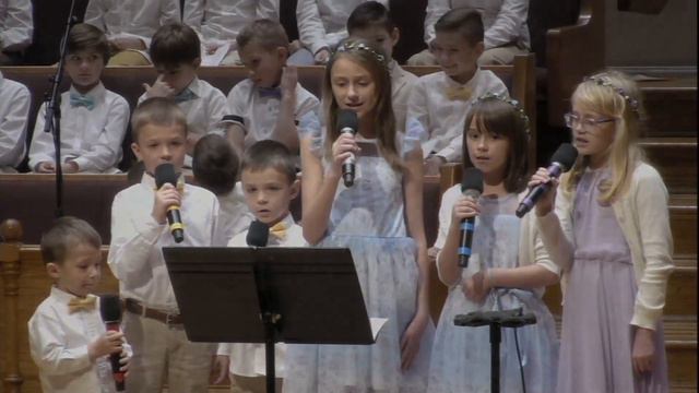 Взгляни на крест туда - пение детей смотреть онлайн