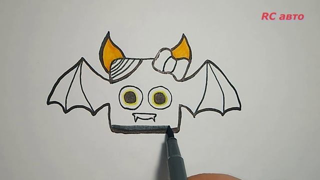 Как нарисовать паука/how to draw а bat