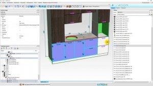 Как в кухне заменить ручки и поменять материал фасадов в Базис-Салон 10.0