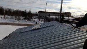 Профнастил на крышу 680 кв.м/обрешётка из швеллера