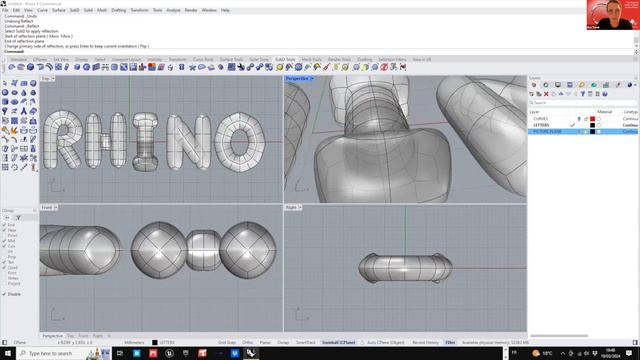 Balloon Letters With Rhino 8.0 & SubD #rhinoceros3d #rhinotutorial #subdivision #balloon #letters