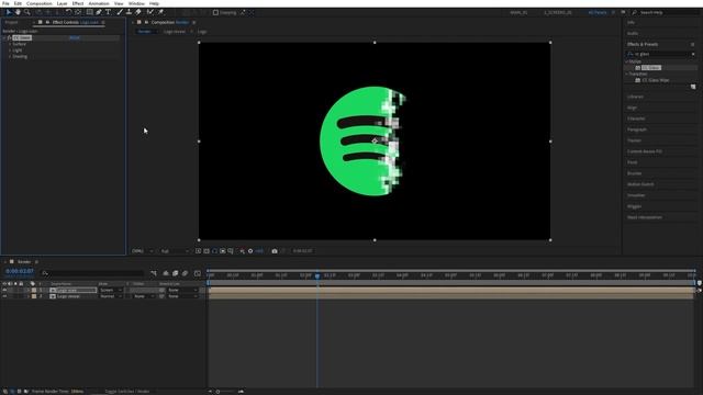 Pixel Scan Logo Animation Tutorial in After Effects | Digital Logo Wipe | No Plugins