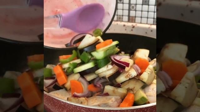 Вкусное блюдо за 15 минут??«Курица с овощами»