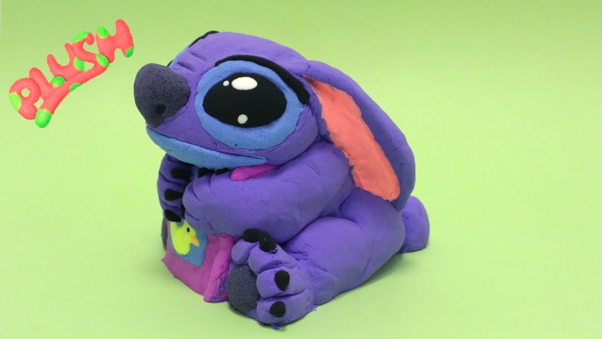 Инструкция по лепке из пушистого пластилина PLUSH: Стич