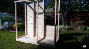 Дровник с системой хранения / Хозблок 200х70х200