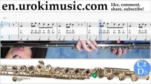 How to Play Flute Silentó - Watch Me (Whip/Nae Nae) Tabs um-b-fn352