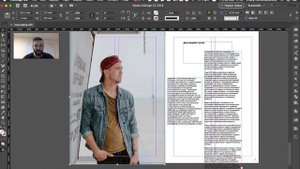 Верстка журнала с нуля в Adobe Indesign CC 2018 2 Первый разворот_v720P