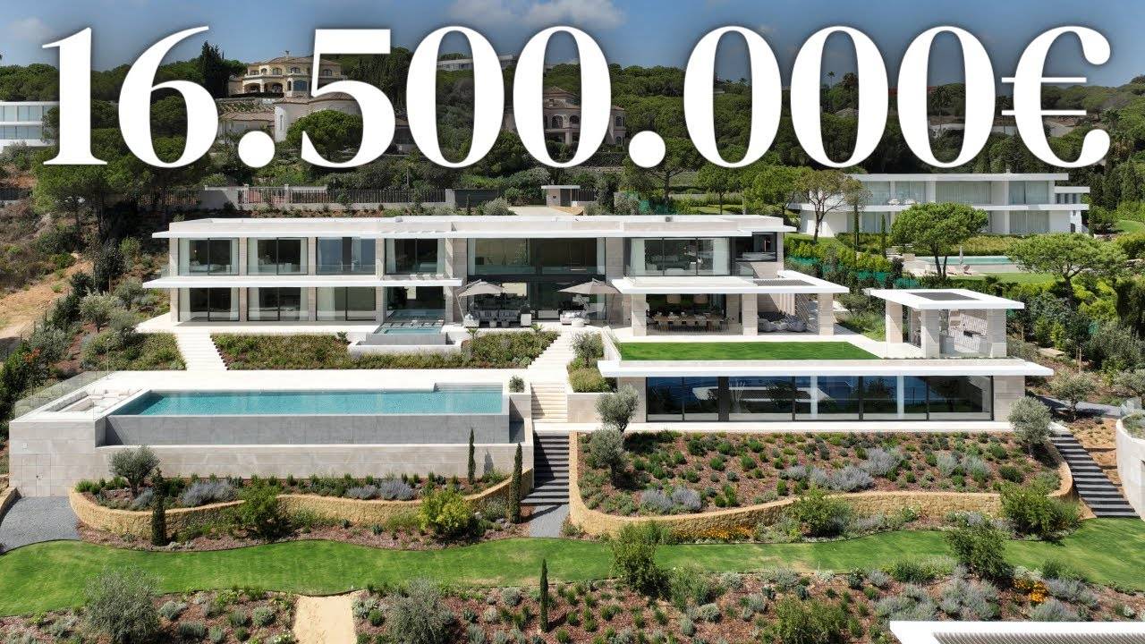 Touring A 16,500,000 Newly Built Spanish MEGA MANSION with INSANE Facilities !