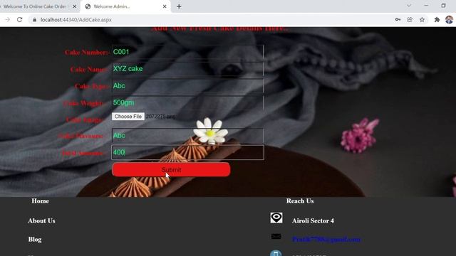 Mini Project||Cake Shop Project in Asp.net and SQL For IT and CS||