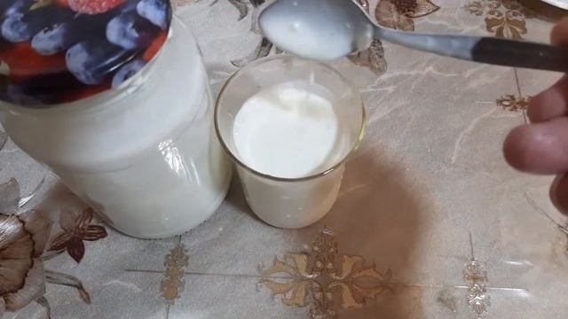 Домашняя простокваша.