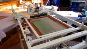 Карусель шелкография - дешевый полуавтомат