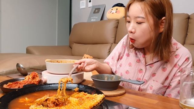?대패파채라면+새우김치볶음밥? 열라면 50배 맛있게 먹는방법?!? SPICY NOODLE FRIED RICE MUKBANG ASMR EATINGSHOW REALSOUND 요리 먹