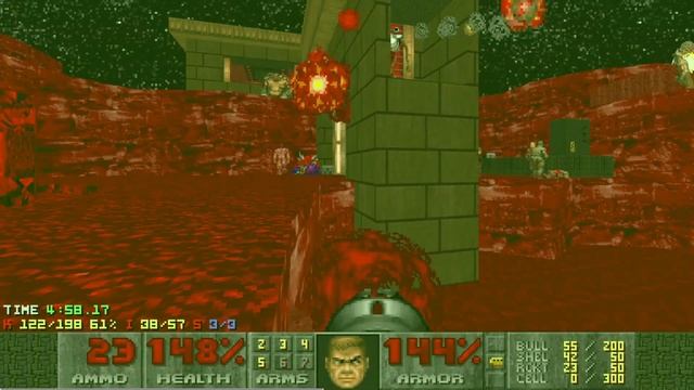 Doom II: Monuments of Mars DBP01 - MAP03  UV-Fast  UltraViolence  Fast Monsters
