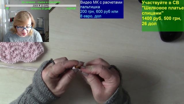 1. Вязание спицами сверху. Воротник к пальто для девочки. Алена Никифорова смотреть онлайн