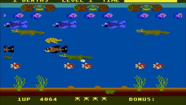 Frogger II: ThreeeDeep! for the Atari 8-bit family смотреть онлайн