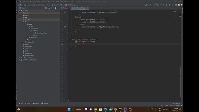 Traversing a Binary Search Tree in Java смотреть онлайн