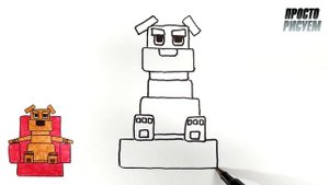 Как нарисовать Говорящего БЕНА в Майнкрафт