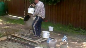 Замес 50 литров бетона за 2 мин 45 сек без потугов на рекорд