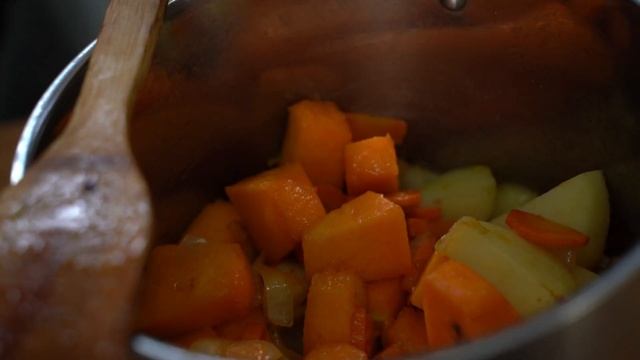 Быстрый тыквенный суп с имбирем. смотреть онлайн