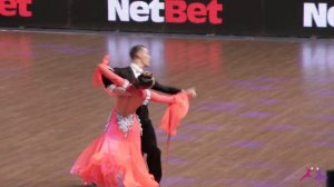 Edgars Linis & Eliza Ancane (LAT) Solo Viennesse Waltz at Dance Masters 2018