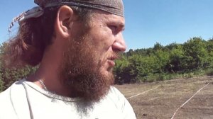 Разметка участка под пруд с помощью лазерного уровня