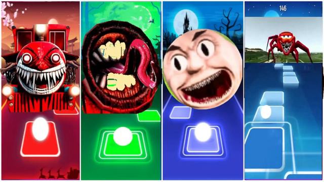 Choo Choo Charles 🌟 Spider Thomas 🌟 Evil Thomas Train 🌟 Scary Tom Thomas ⚡ Tiles Hop EDM Rush! смотреть онлайн