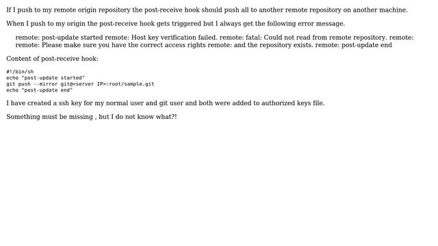 Git post-update hook not working properly смотреть онлайн