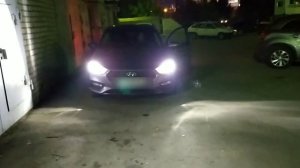 Светодиоды f5 на Хендай Солярис (Hyundai Solaris) 2017 года.