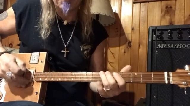 Roadhouse Blues Easy Beginner Doors Lesson For 3 String Cigar Box Guitars