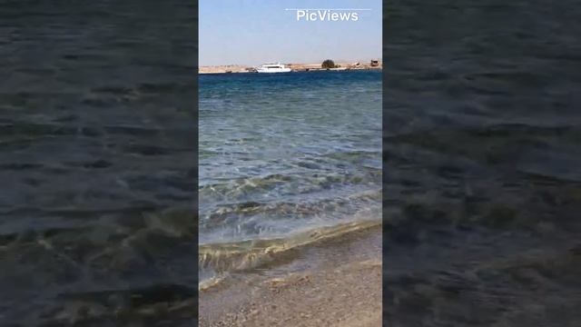 Египет. Хургада. Песчаный пляж. Обстановка на пляже море и погода сегодня 15 декабря 2023