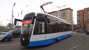 ??Трамвай 71-628м. Обкатка в Москве продолжается | Tram 71-628m. The run-in in Moscow continues.