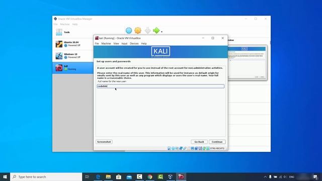 How to Install Kali Linux 2020.1b in VirtualBox on Windows 10