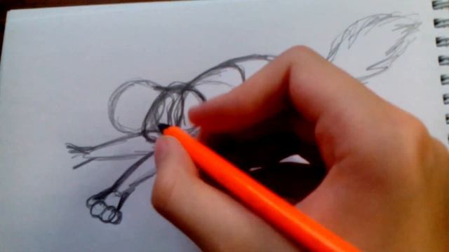 Уроки рисования №2 | Как нарисовать кота в прыжке | Рисуем легко | Рисование для начинающих | #12