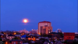 Таймлапс восход солнца и луны