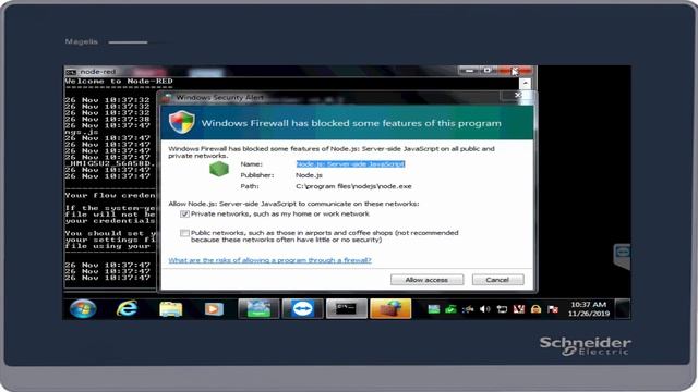 ¿Cómo instalar el Node-RED en una Magelis?