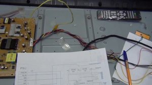 Ремонт ТВ Филипс, Установка универсального скалера D3663LUA в телевизор Philips.