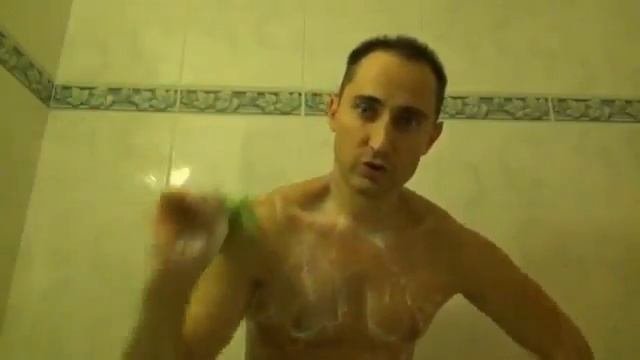 Японская мочалка в действии